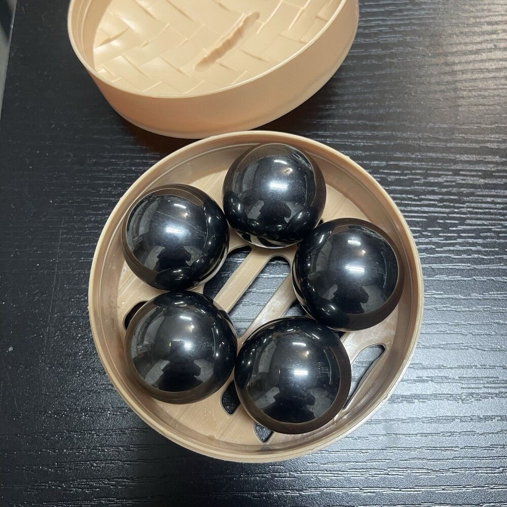 Set of 5 Large Magnet Balls, 1” Each, Magnetic Therapy Spheres Fidgets Round
